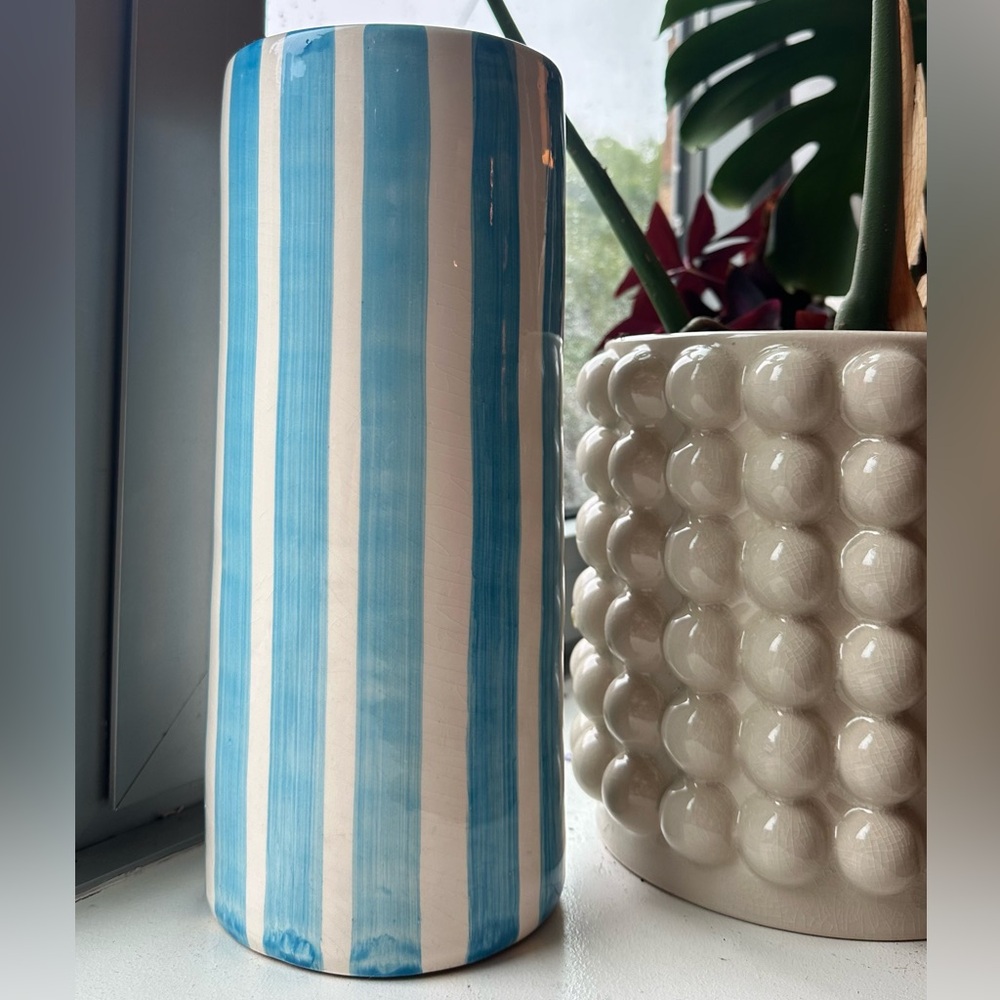 Casa Cubista Tall Bold Stripe Vase